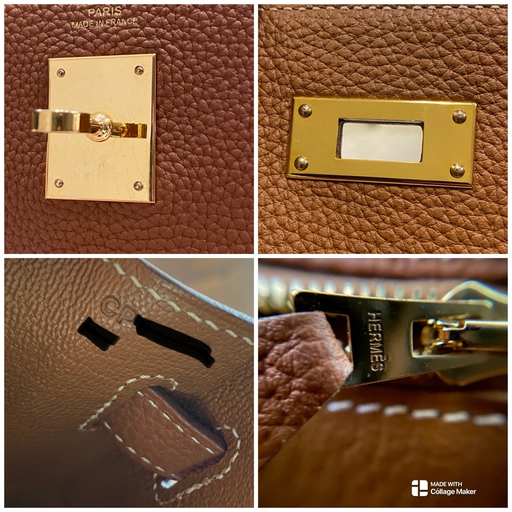 Hermes Kelly Retourne 32 Gold Togo Leather with Gold Hardware 2018 - Picture 15 of 16